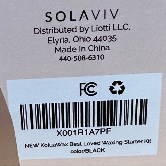 NWT KoluaWax Premium Waxing Kit‎ + 2-Pack Hard Wax Beads Black/Pink - Picture 5 of 5